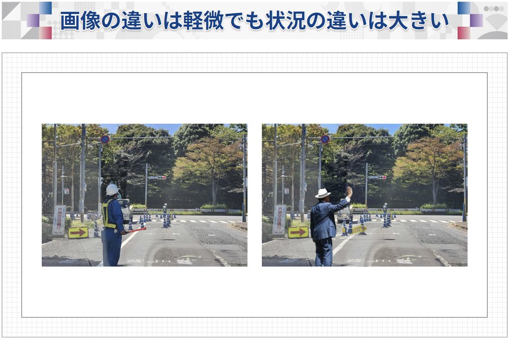 画像の違いは軽微でも状況の違いは大きい