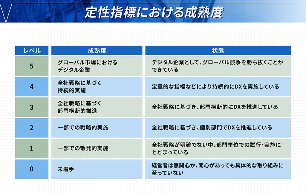 定性指標における成熟度