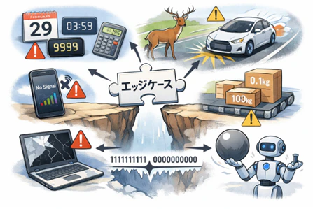 図表1:エッジケースのイメージ(ChatGPT 5.2で生成)