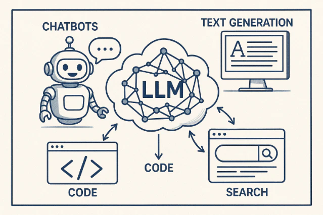 図表5：LLMによるマルチモーダル対応イメージ（ChatGPT5で生成）