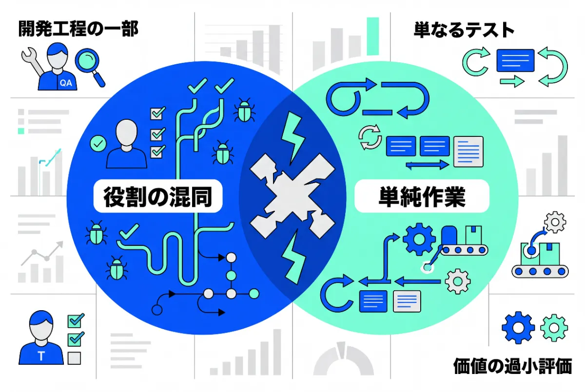 図表1:QAエンジニアに対する二つの誤解